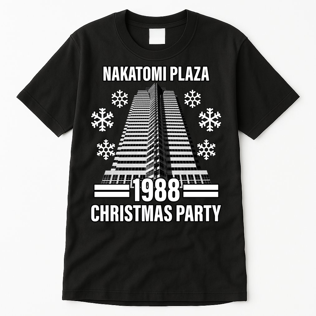 Nakatomi Plaza Christmas Party 1988 Tall T-Shirt