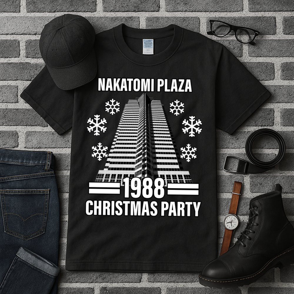 Nakatomi Plaza Christmas Party 1988 Tall T-Shirt