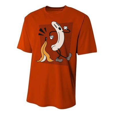 Naked Banana Retro Cartoon Performance Sprint T-Shirt