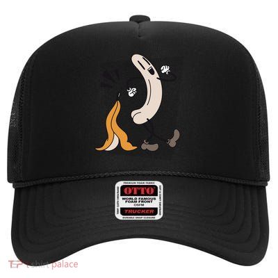 Naked Banana Retro Cartoon High Crown Mesh Back Trucker Hat