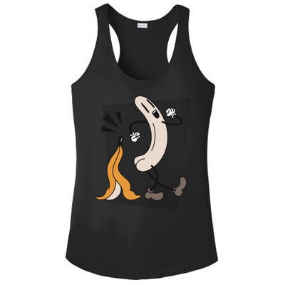 Naked Banana Retro Cartoon Ladies PosiCharge Competitor Racerback Tank