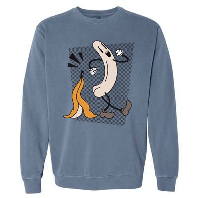 Naked Banana Retro Cartoon Garment-Dyed Sweatshirt