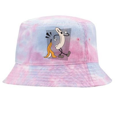 Naked Banana Retro Cartoon Tie-Dyed Bucket Hat