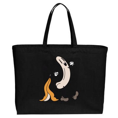 Naked Banana Retro Cartoon Cotton Canvas Jumbo Tote