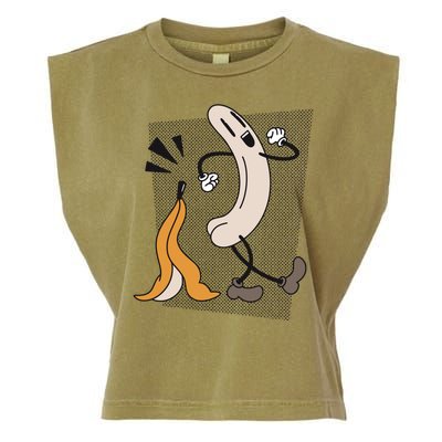 Naked Banana Retro Cartoon Garment-Dyed Women's Muscle Tee