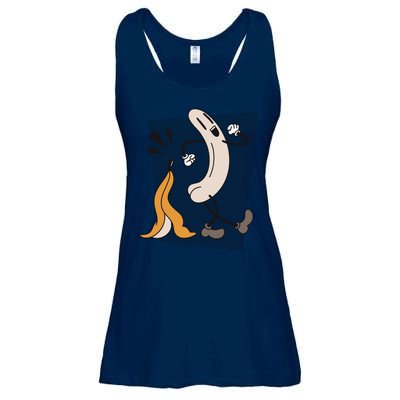 Naked Banana Retro Cartoon Ladies Essential Flowy Tank