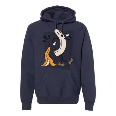 Naked Banana Retro Cartoon Premium Hoodie