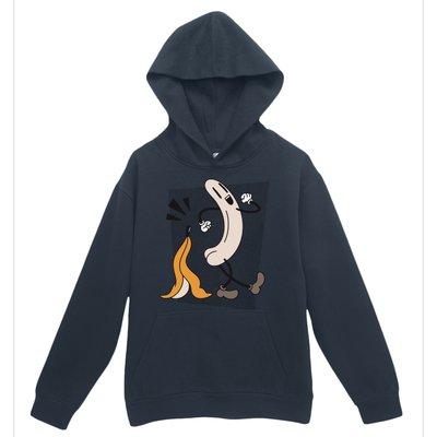 Naked Banana Retro Cartoon Urban Pullover Hoodie