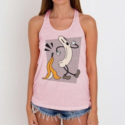 Naked Banana Retro Cartoon Women's Knotted Racerback Tank