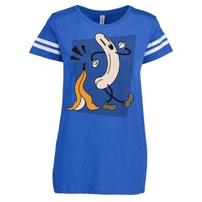 Naked Banana Retro Cartoon Enza Ladies Jersey Football T-Shirt