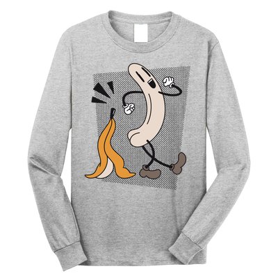 Naked Banana Retro Cartoon Long Sleeve Shirt