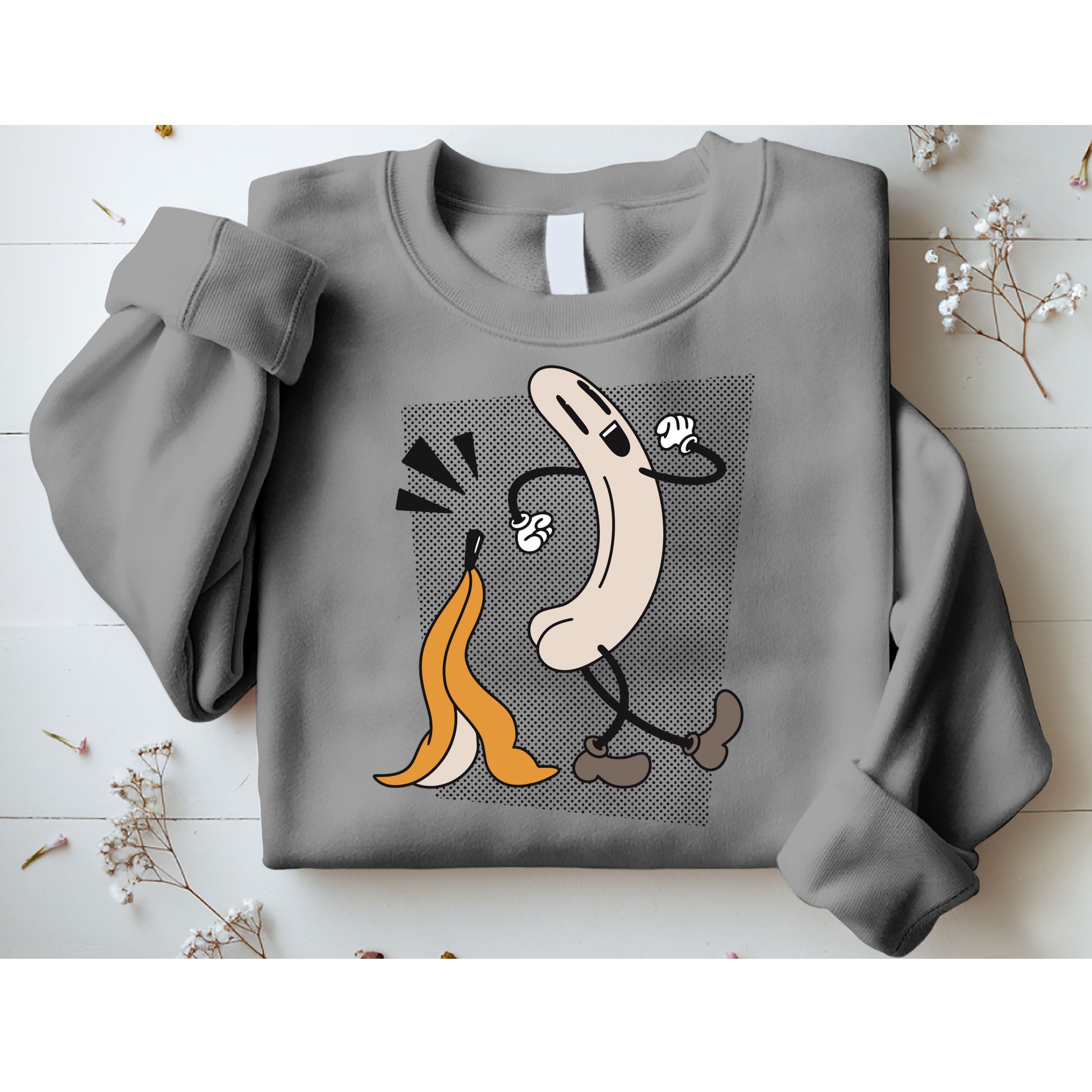 Naked Banana Retro Cartoon Sweatshirt