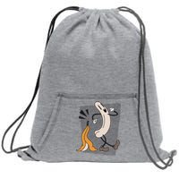 Naked Banana Retro Cartoon Sweatshirt Cinch Pack Bag