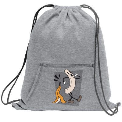 Naked Banana Retro Cartoon Sweatshirt Cinch Pack Bag