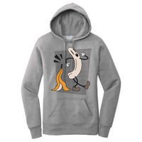 Naked Banana Retro Cartoon Women's Pullover Hoodie