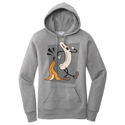 Naked Banana Retro Cartoon Women's Pullover Hoodie