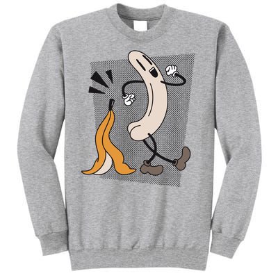 Naked Banana Retro Cartoon Tall Sweatshirt