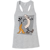 Naked Banana Retro Cartoon Women's Racerback Tank