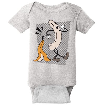 Naked Banana Retro Cartoon Baby Bodysuit