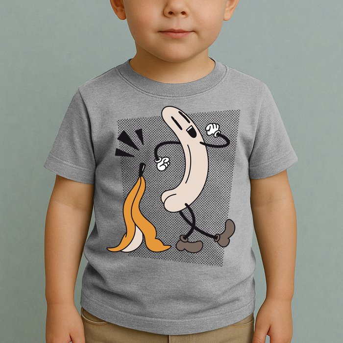 Naked Banana Retro Cartoon Toddler T-Shirt