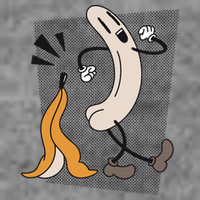 Naked Banana Retro Cartoon Toddler T-Shirt