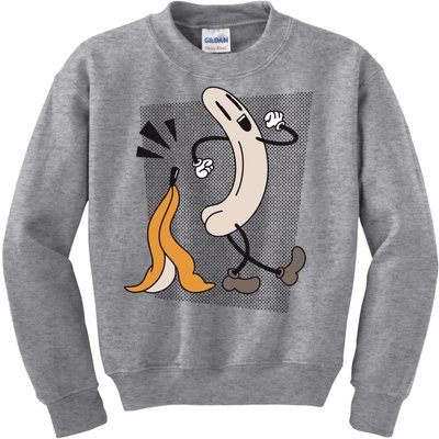 Naked Banana Retro Cartoon Kids Sweatshirt