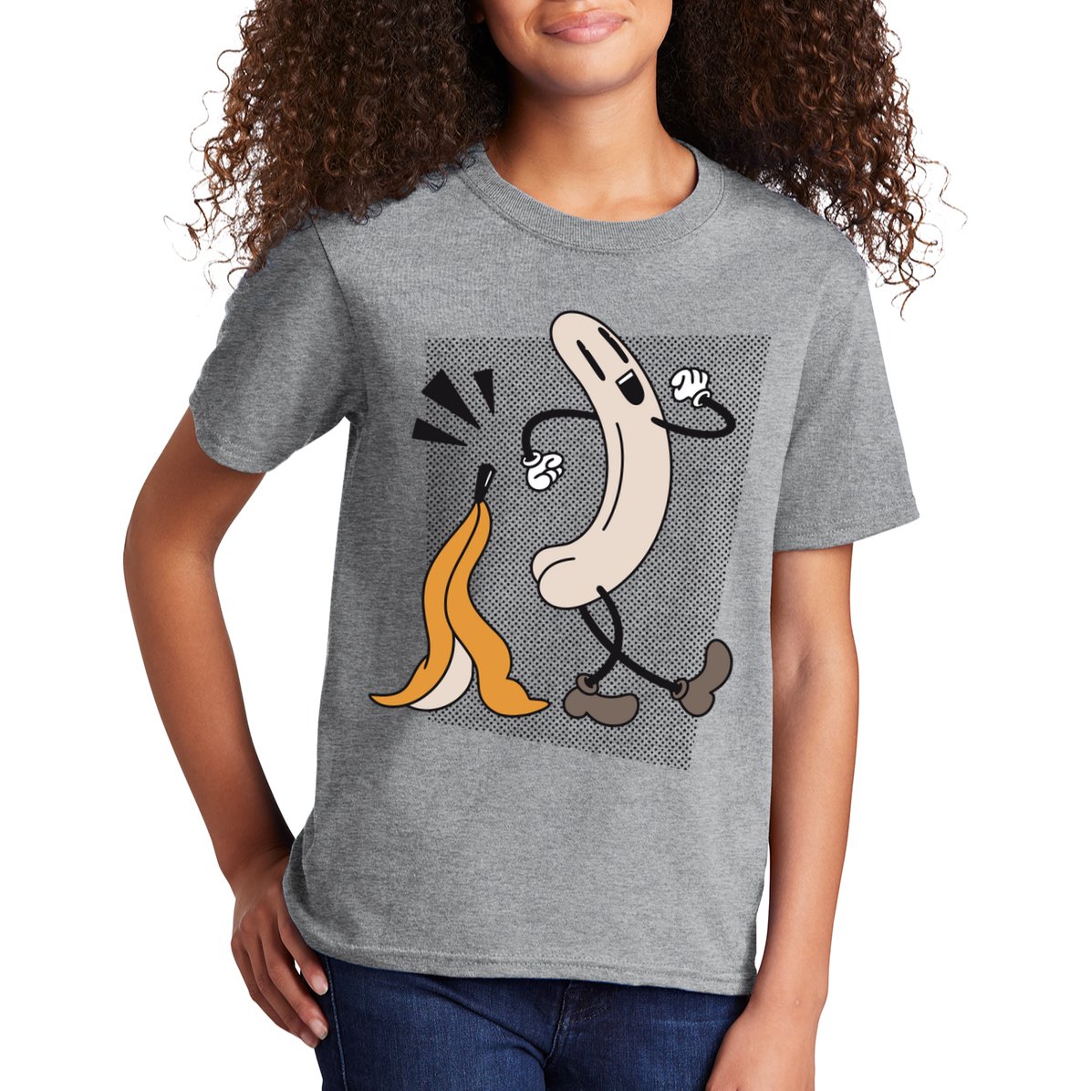 Naked Banana Retro Cartoon Kids T-Shirt