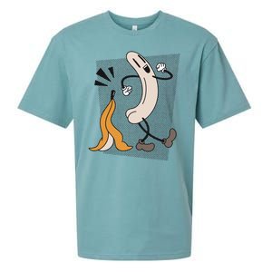 Naked Banana Retro Cartoon Sueded Cloud Jersey T-Shirt