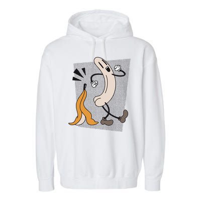 Naked Banana Retro Cartoon Garment-Dyed Fleece Hoodie