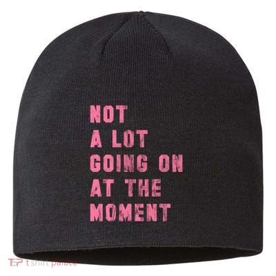 Not A Lot Going On At The Moment Pink Sustainable Beanie