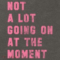 Not A Lot Going On At The Moment Pink Cotton Canvas Backpack