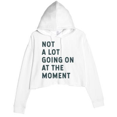 Not A Lot Going On At The Moment Humor Crop Fleece Hoodie