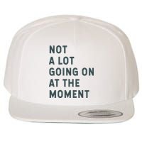Not A Lot Going On At The Moment Humor Wool Snapback Cap