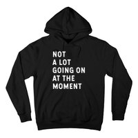 Not A Lot Going On At The Moment Humor Hoodie