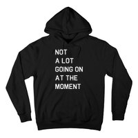 Not A Lot Going On At The Moment Humor Hoodie