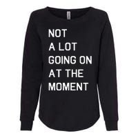 Not A Lot Going On At The Moment Humor Womens California Wash Sweatshirt