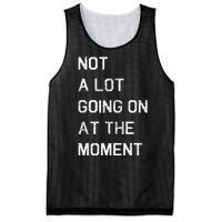 Not A Lot Going On At The Moment Humor Mesh Reversible Basketball Jersey Tank