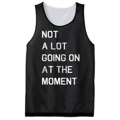 Not A Lot Going On At The Moment Humor Mesh Reversible Basketball Jersey Tank