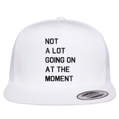 Not A Lot Going On At The Moment Humor Flat Bill Trucker Hat