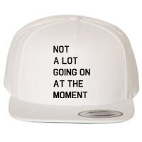 Not A Lot Going On At The Moment Humor Wool Snapback Cap