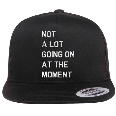 Not A Lot Going On At The Moment Humor Flat Bill Trucker Hat