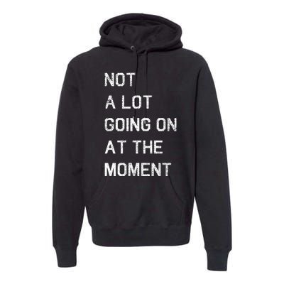 Not A Lot Going On At The Moment Humor Premium Hoodie