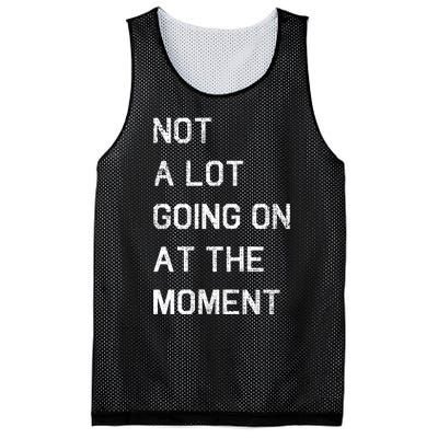 Not A Lot Going On At The Moment Humor Mesh Reversible Basketball Jersey Tank