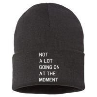 Not A Lot Going On At The Moment Humor Sustainable Knit Beanie