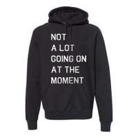 Not A Lot Going On At The Moment Humor Premium Hoodie