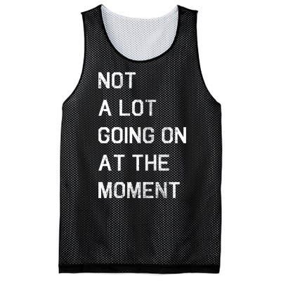 Not A Lot Going On At The Moment Humor Mesh Reversible Basketball Jersey Tank