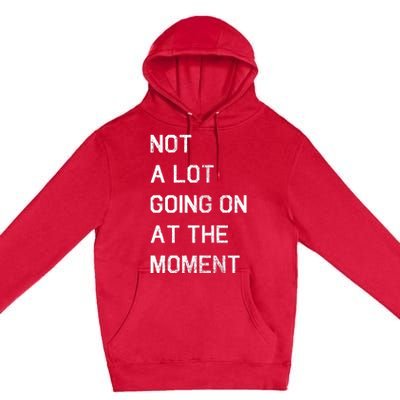 Not A Lot Going On At The Moment Humor Premium Pullover Hoodie