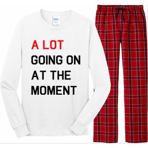 Not A Lot Going On At The Moment Humor Long Sleeve Pajama Set