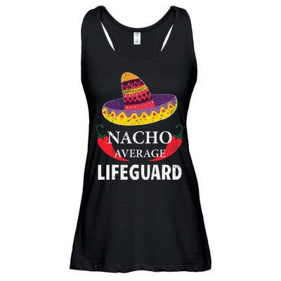 Nacho Average Lifeguard Cinco De Mayo Sombrero Funny Ladies Essential Flowy Tank
