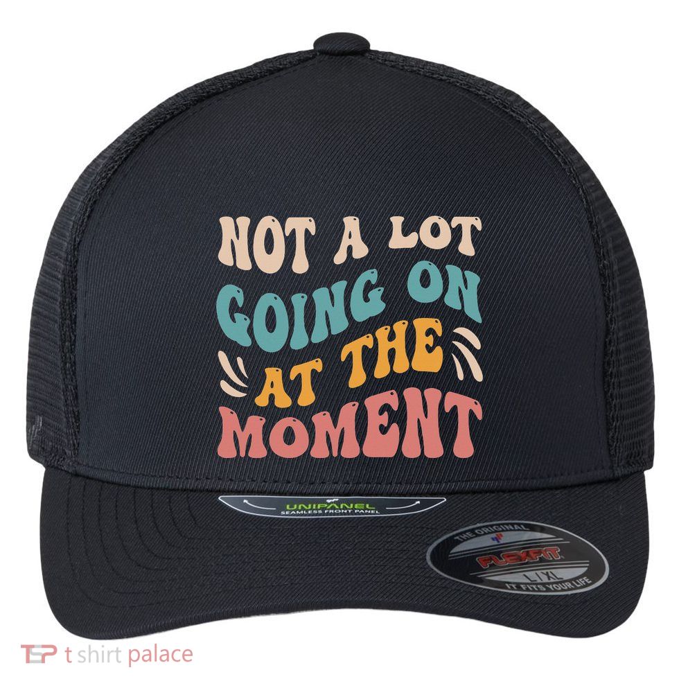 Not a Lot Going on at the Moment Cool Retro Flexfit Unipanel Trucker Cap